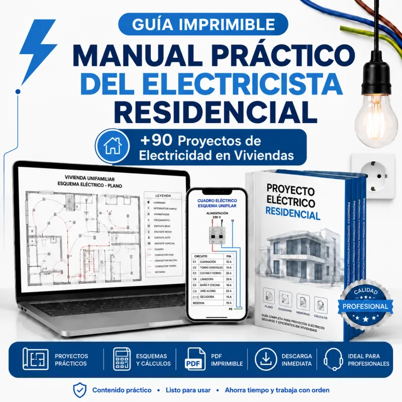 Manual Práctico del Electricista Residencial: proyectos eléctricos para viviendas